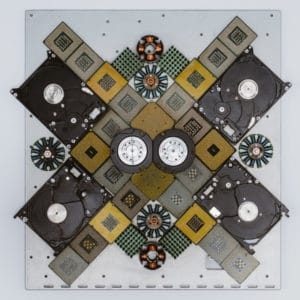 Reconstructed Hardware Computer Art 1 &bull; Recycled Electronic Waste