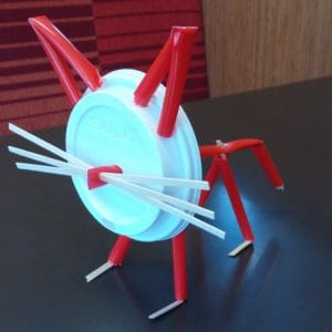 Recycled Plastic Restaurant Art Makes Waiting Fun! 1 &bull; Recycled Plastic