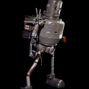 Cement Mixer Becomes Upcycled Clanker Robot Sculpture 5 &bull; Recycled Packaging