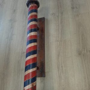 Trompe L'oeil Cardboard Barber Shop Sign 3 &bull; Recycling Metal