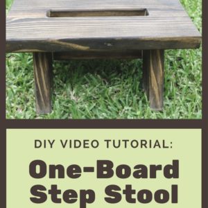 Diy Video Tutorial: Upcycled Deck Board Step Stool 3 &bull; Lamps & Lights