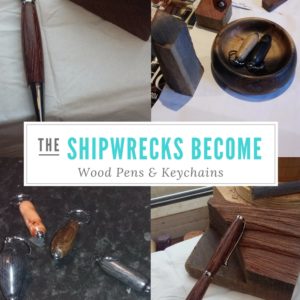 Shipwrecks Become Wood Pens/Keychains 1 &bull; Recycled Art