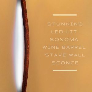 Sonoma Wine Barrel Stave Led Sconce 1 &bull; Lamps & Lights