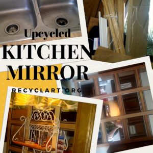 Upcycled Kitchen Mirror Makes Room Look Huge! 1 &bull; Wood & Organic