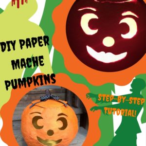 Diy Tutorial: Paper Mache Jack O' Lantern 1 &bull; Recycling Paper & Books