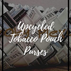 Handmade Upcycled Tobacco Packaging Handbags 1 &bull; Recycled Packaging