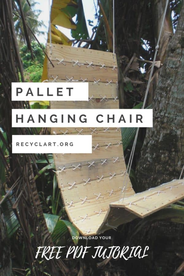 Outdoor Pallet Hanging Chair 1 &bull;