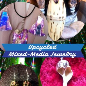 Pretty Mixed-media Upcycled Jewelry Pieces 1 &bull; Upcycled Jewelry Ideas