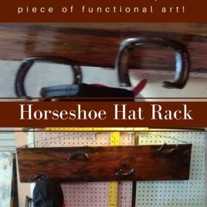 Upcycled Horseshoe Hat Rack Makes Cedar Look Amazing! 3 &bull; Wood & Organic