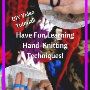 Hand Knitting Tutorial: Upcycle Old Yarn Or Clothing Strips 3 &bull; Home & décor
