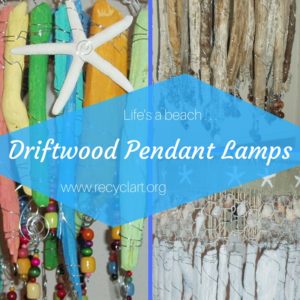 Beachy Keen Decorative Driftwood Lamps 19 &bull; Recycling Paper & Books