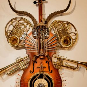 Concerto Grosso Nuovo Sculpture On A Cello 1 &bull; Recycled Art