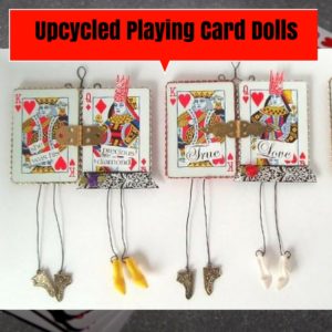 Upcycled Playing Card Dolls Make Great Gifts! 17 &bull; Recycling Paper & Books