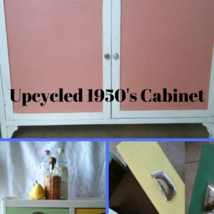 Bright, Cheery Upcycled 1950's Cabinet 1 &bull; Recycled Furniture