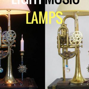 Upcycled Instruments Become Lightmusic Lamps 1 &bull; Lamps & Lights