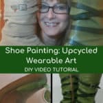 Shoe Painting 101: Upcycled Wearable Art! DIY Video! 1 &bull; Diy video tutorials
