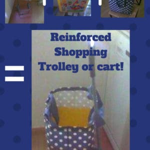 Sturdy Shopping Trolley Using Upcycled Plastic Container 5 &bull; Home & décor