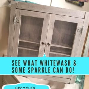 Upcycled Bathroom Cabinet Adds Storage And Style! 1 &bull; Recycled Furniture