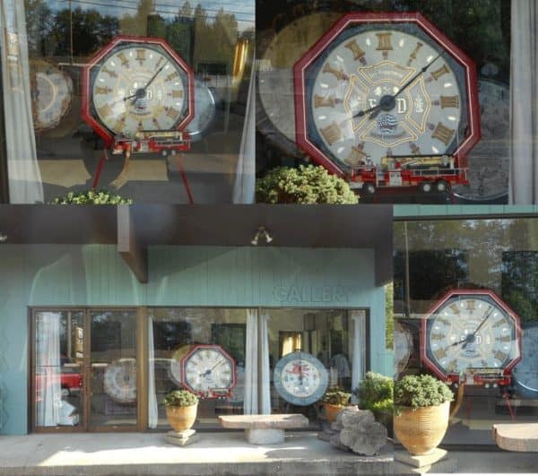 Dp Fire Department Clock "Ted" 3 &bull; Wood & Organic