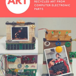 Techno Art: Recycled Art from Computer Electronic Parts 1 &bull; Recycled Electronic Waste