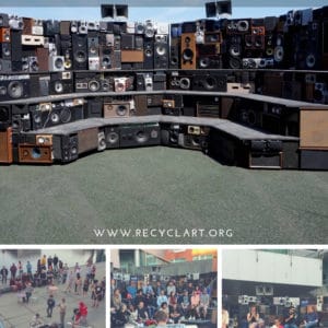 Arena: Mobile Interactive Sound Sculpture 1 &bull; Recycled Electronic Waste