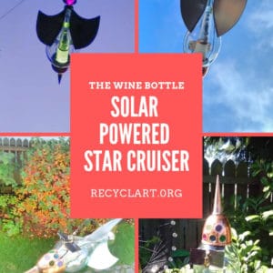 The Wine Bottle Solar Powered Chianti Star Cruiser 1 &bull; Recycled Glass