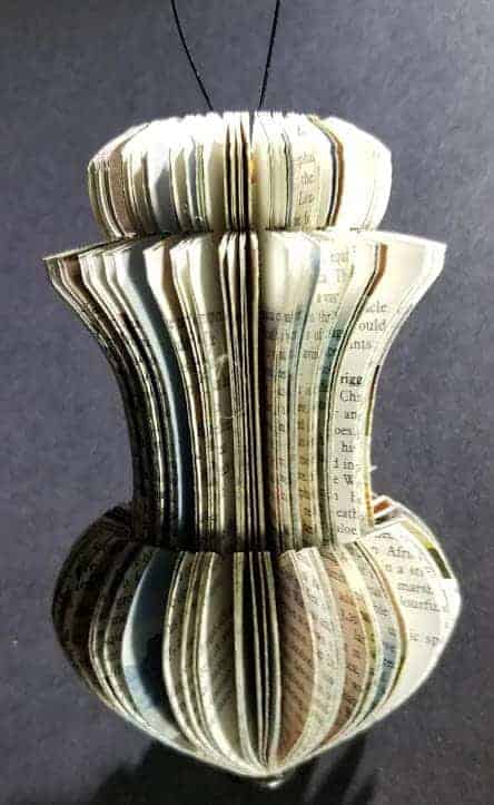 Christmas Ornaments From Old Books 9 &bull; Recycling Paper & Books