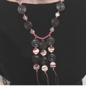 Upcycling Backgammon Stones into Necklace 1 &bull; Upcycled Jewelry Ideas