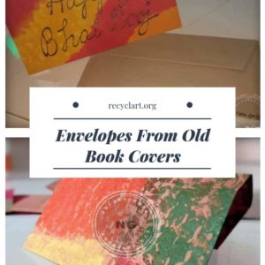 Envelopes From Old Book Covers 1 &bull; Recycling Paper & Books