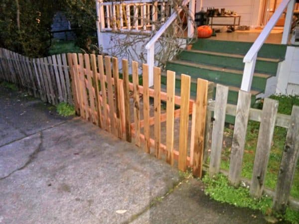 Recycled Fence From Discarded Fence Boards 3 &bull; Wood & Organic