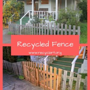 Recycled Fence From Discarded Fence Boards 1 &bull; Wood & Organic