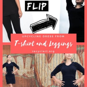 Upcycling Dress from T-shirt and Leggings 1 &bull; Clothing
