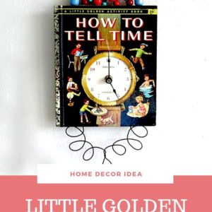 Little Golden Book Clock 1 &bull; Recycling Paper & Books