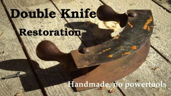 Rusty Mezzaluna Rescue - Antique Rusty Double Knife Restoration 1 &bull; Diy video tutorials
