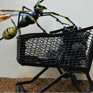 Recycled Plastic Wasp Sculpture 1 &bull; Recycled Art
