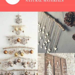 Easy Christmas Wall Art Ideas Using Natural Materials 1 &bull; Do-It-Yourself Ideas