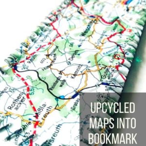 Upcycled Maps Into Bookmark 3 &bull; Accessories