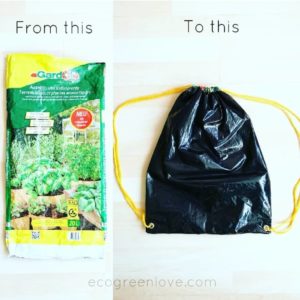 Upcycled Soil Bag Into Gym Bag 1 &bull; Accessories