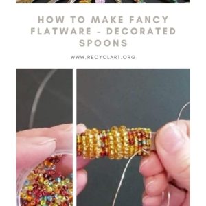 How to Make Fancy Flatware - Decorated Spoons - Easy Last-minute Gift Idea 5 &bull; Upcycled Jewelry Ideas