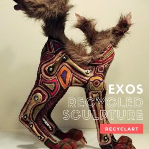 Exos: Recycled Sculpture 3 &bull; Recycled Art