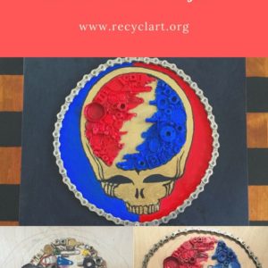 A Fitting Tribute: Canvas From Found Objects 11 &bull; Upcycled Bicycle Parts