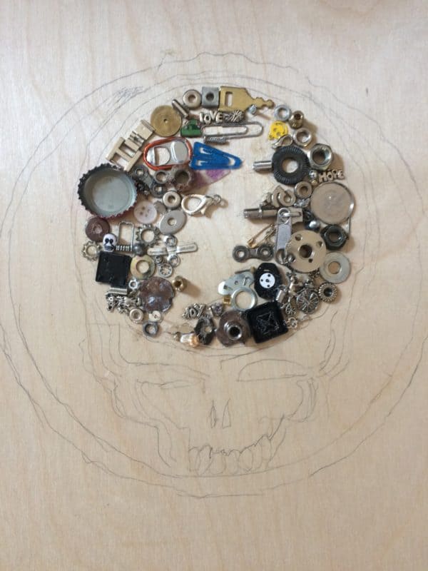 A Fitting Tribute: Canvas From Found Objects 4 • Recycled Art • Recyclart A Fitting Tribute: Canvas From Found Objects 3 • Recycled Art