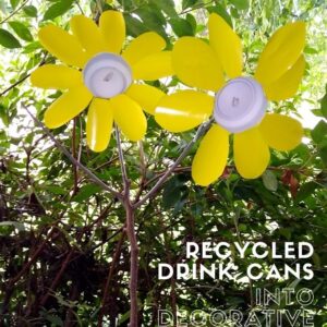 Recycled Drink Cans Into Amazing Decorative Flowers 1 &bull; Recycling Metal