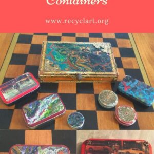 Upcycled Artsy Containers 5 &bull; Upcycled Bicycle Parts