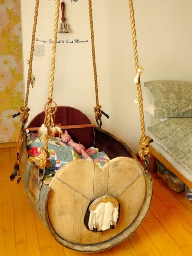 Barrel Cradle 4 &bull; Recycled Furniture