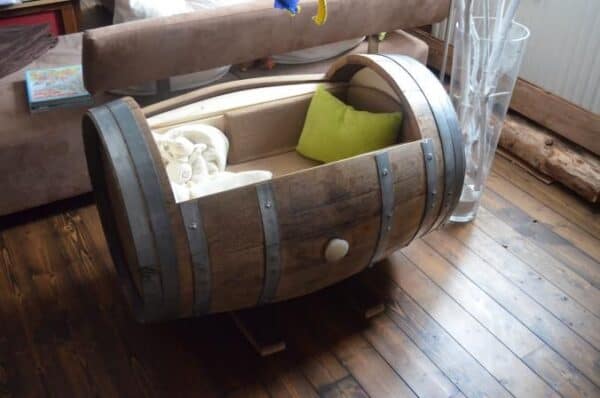 Barrel Cradle 8 &bull; Recycled Furniture