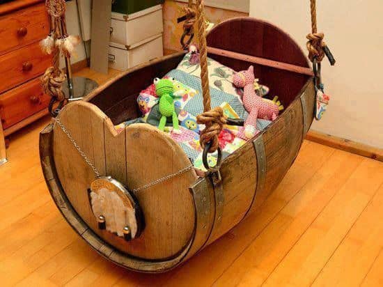 Barrel Cradle 2 &bull; Recycled Furniture