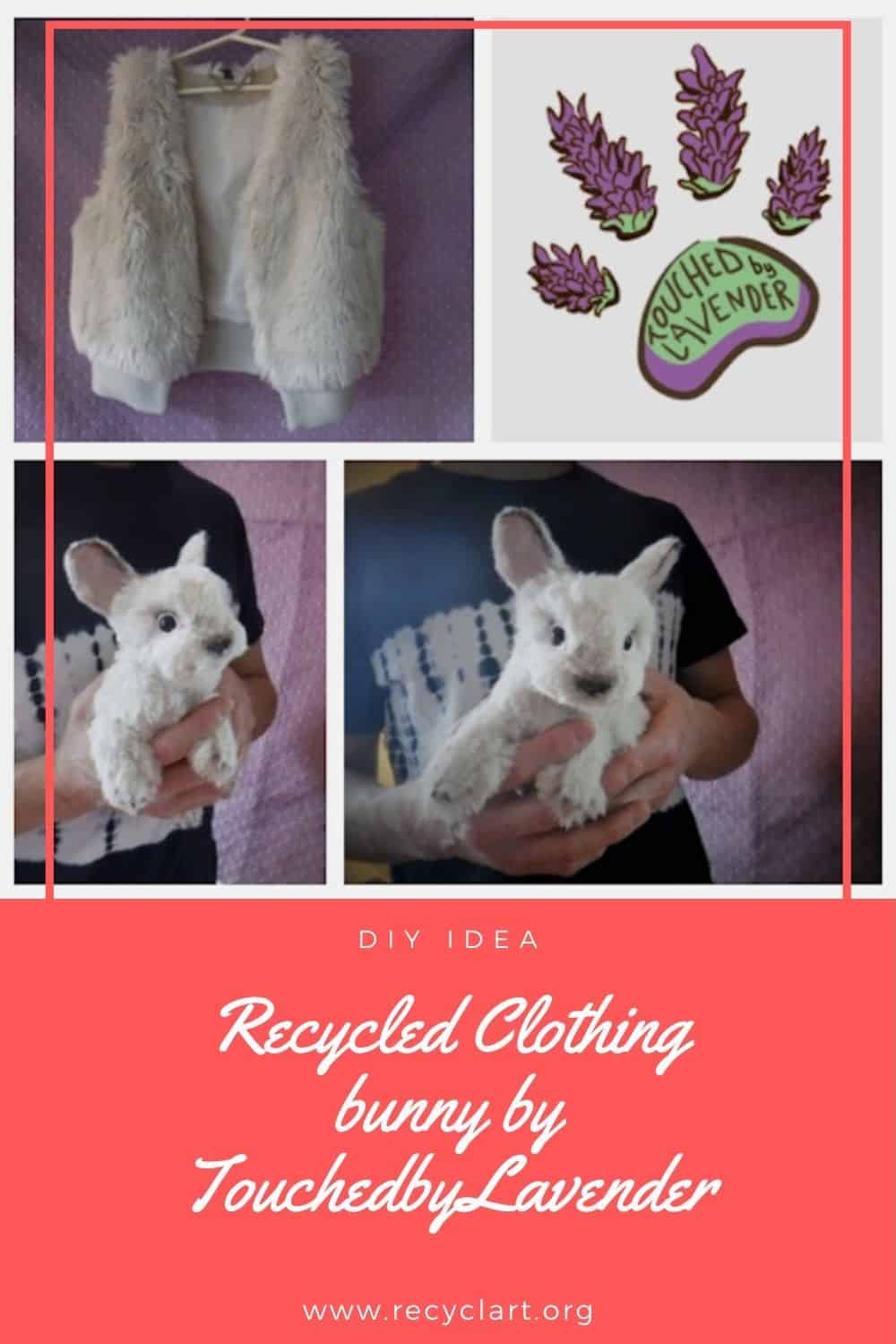 Recycled Clothing bunny by TouchedbyLavender • Recyclart