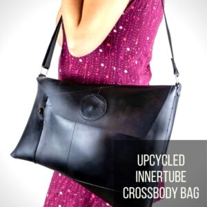 Upcycled Innertube Crossbody Bag 1 &bull; Accessories