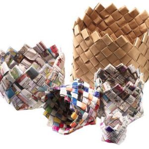 Paper Weave Baskets (Canadian Living Magazine)